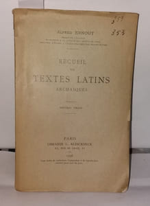 Recueil de Textes Latin Archaïques