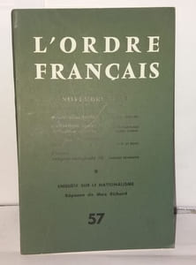 L'ordre français - N°57 - Novembre 1961