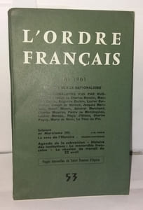 L'ordre français - N°53 - Mais 1961