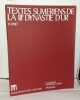 Texte sumériens de la IIIe dynastie d'Ur - Documents du proche orient epigraphie 1. Limet H
