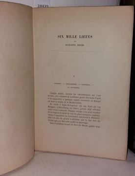 Six mille lieues en soixante jours. Cotteau Edmond