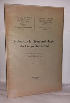 Notes sur la géomorphologie du Congo occidental. Cahen (L.) et Lepersonne (J.)