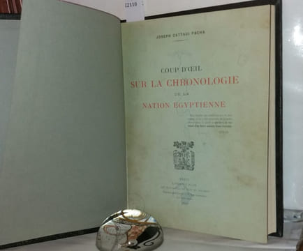 Coup d'oeil sur la chronologie de la nation egyptienne. Cattaui Pacha Joseph