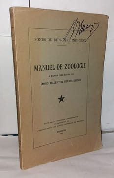 Manuel de zoologie a l'usage des écoles du congo belge et du Ruanda-urundi Fonds du bien-être indigène. Fonds du bien-être indigène Bruxelles