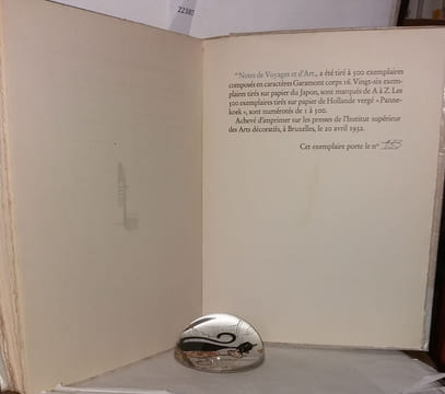 Notes de voyages et d'art. Lambotte Paul