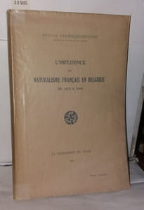 L'influence du naturalisme français en Belgique de 1875 a 1900