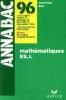 Mathematiques ES L annabac 96. Collectif