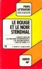 Le Rouge Et Le Noir. Stendhal