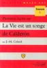 Premières leçons sur La vie est un songe de Calderón terminale L. Colard Jean-Max