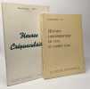 Heures crépusculaires + Histoire contemporaine en vers et contre tous -- 2 livres dédicacés par l'auteur. Ott Barthélemy