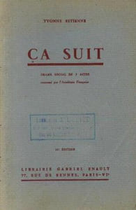 Ça suit drame social en 3 actes couronné par l'académie française 16e édition