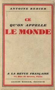 Ce qu'on appelle le monde