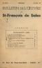Bulletin de l'oeuvre de St François de Sales 89e année octobre. Collectif