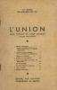 L'union revue mensuelle du clergé paroissial 71me année juillet aout septembre octobre. Collectif