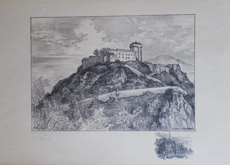 Lourdes - Le Château (Hautes-Pyrénées). . ROBIDA (Albert).