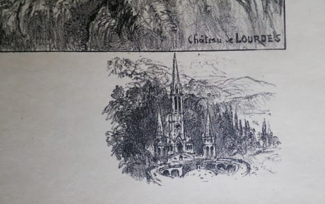 Lourdes - Le Château (Hautes-Pyrénées). . ROBIDA (Albert).