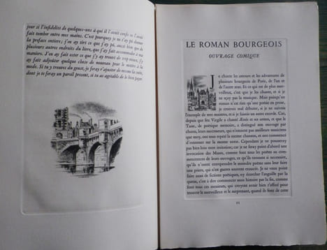 Le Roman Bourgeois - Ouvrage comique illustré de pointes sèches par Jacques Boullaire.. [BOULLAIRE (Jacques)] - FURETIERE (Antoine).