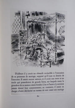 Le Roman Bourgeois - Ouvrage comique illustré de pointes sèches par Jacques Boullaire.. [BOULLAIRE (Jacques)] - FURETIERE (Antoine).