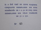 Ex-Libris crées par Geneviève Granger et présentés par Pierre Descaves, président de la Société des Gens de Lettre de France.. [GRANGER (Geneviève] - ...