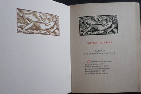 Les Chansons de Callianthe, fille de Ronsard (Madeleine de l'Aubespine, Dame de Villeroy) publiées par Roger Sorg, ornées de vignettes gravées sur bois par Paul Véra et d'un portrait de Callianthe reproduit en fac-similé.