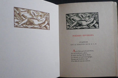 Les Chansons de Callianthe, fille de Ronsard (Madeleine de l'Aubespine, Dame de Villeroy) publiées par Roger Sorg, ornées de vignettes gravées sur ...