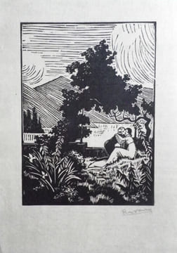 Le Livre des Idylles et Passe-Temps. Décoré de vignettes gravées sur bois par Pierre Noury. . [NOURY (Pierre)] - MARY (André).