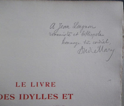 Le Livre des Idylles et Passe-Temps. Décoré de vignettes gravées sur bois par Pierre Noury. . [NOURY (Pierre)] - MARY (André).