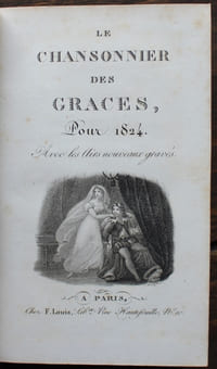 Le Chansonnier des Grâces, pour 1824. Avec les Airs nouveaux gravés.