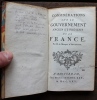Considérations sur le Gouvernement ancien et présent de la France. Par M. le Marquis d'Argenson. . ARGENSON (René Louis de Voyer de Paulmy, Marquis ...