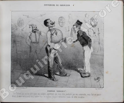 Souvenirs de Garnison et des Plaisirs attachés à la chose.. CHAM (Amédée de Noé, dit).
