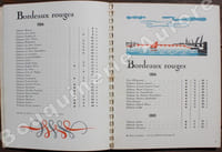 Liste des Grands Vins fins NICOLAS 1934.
