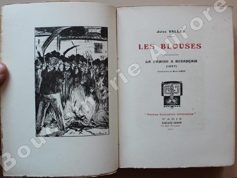 Les Blouses - La Famine à Buzançais (1847). Illustrations de Mario Simon.. [SIMON (Mario)] - VALLES (Jules).