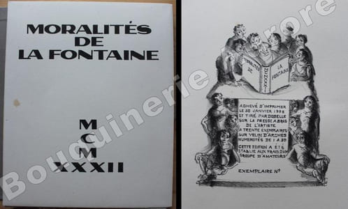 Moralités de La Fontaine. Lithographies de Berdon.