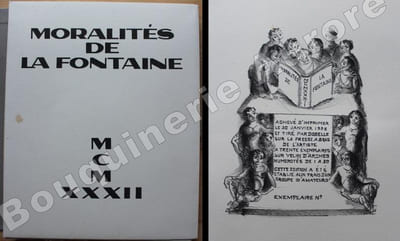 Moralités de La Fontaine. Lithographies de Berdon.