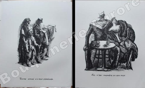 Moralités de La Fontaine. Lithographies de Berdon.