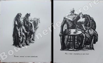Moralités de La Fontaine. Lithographies de Berdon.