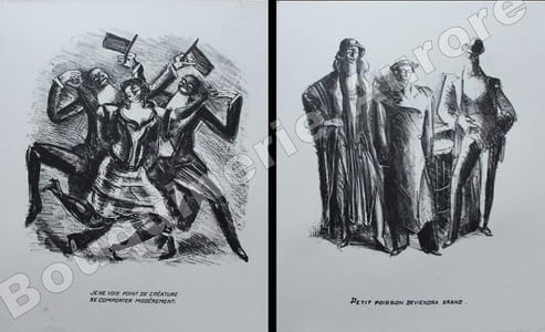 Moralités de La Fontaine. Lithographies de Berdon.