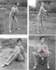 Jolie brune aux cheveux courts et seins nus dans une partie de pêche endiablée !8 Photographies originales en tirage argentique.. Fonds de la célèbre ...
