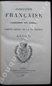 Compte rendu de la 10e session - Alger 1881.