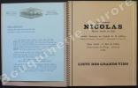Liste des Grands Vins fins NICOLAS 1931.. [A.M. CASSANDRE] - Etablissements NICOLAS.