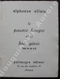 Le pauvre bougre et le bon génie. Féerie en un acte.