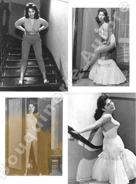 Doroth&eacute;e SUDERMANN en tenue l&eacute;g&egrave;re.4 Photographies originales en tirage argentique.. Fonds de la c&eacute;l&egrave;bre revue de Charme "Paris-Hollywood" - Alain ...
