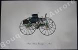 « Roper Stream Carriage - 1863 » (légende imprimée en gris sous la cuvette).Gallery of the American Automobile.. Clarence P. HORNUNG.