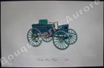 « Nadig Road Wagon - 1891 » (légende imprimée en gris sous la cuvette).Gallery of the American Automobile.. Clarence P. HORNUNG.