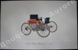 « Haynes Gasoline Carriage - 1894 » (légende imprimée en gris sous la cuvette).Gallery of the American Automobile.. Clarence P. HORNUNG.