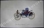 « Ford Gasoline Carriage - 1898 » (légende imprimée en gris sous la cuvette).Gallery of the American Automobile.. Clarence P. HORNUNG.