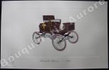 « Locomobile Steamer - 1899 » (légende imprimée en gris sous la cuvette).Gallery of the American Automobile.. Clarence P. HORNUNG.