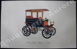 « Woods Station Wagon - 1900 » (légende imprimée en gris sous la cuvette).Gallery of the American Automobile.. Clarence P. HORNUNG.