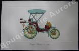« Duryea Phaeton - 1902 » (légende imprimée en gris sous la cuvette).Gallery of the American Automobile.. Clarence P. HORNUNG.