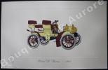 « Packard "F" Tonneau - 1902 » (légende imprimée en gris sous la cuvette).Gallery of the American Automobile.. Clarence P. HORNUNG.